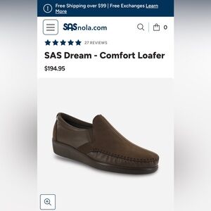 SAS Dream Slip-On Loafer - Dark Brown